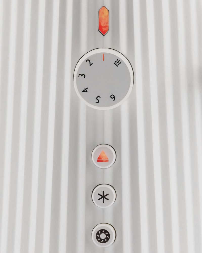 Plissé, brödrost, vit, Alessi- MDL08 W